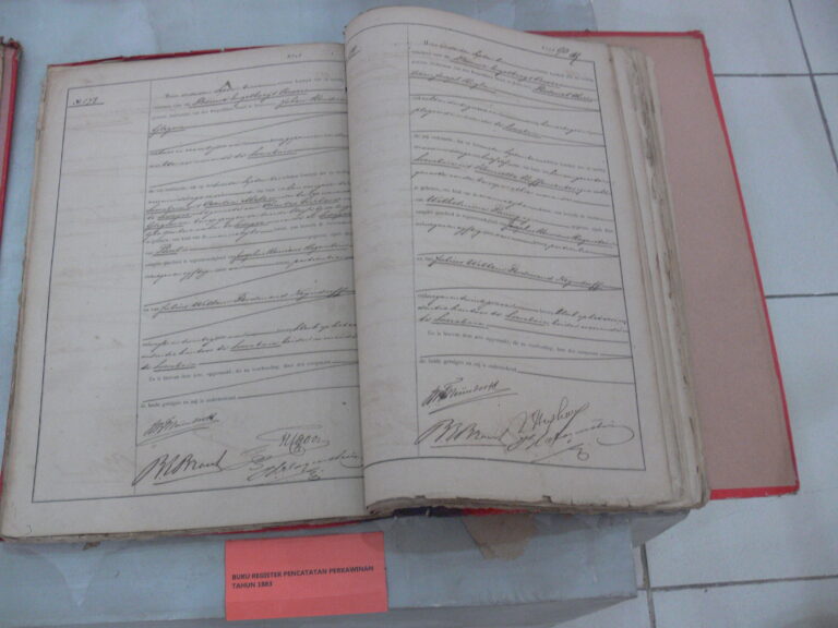 Buku Register Pencatatan Perkawinan 1881