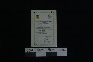 Kartu Peserta PON XV 2000 Jatim