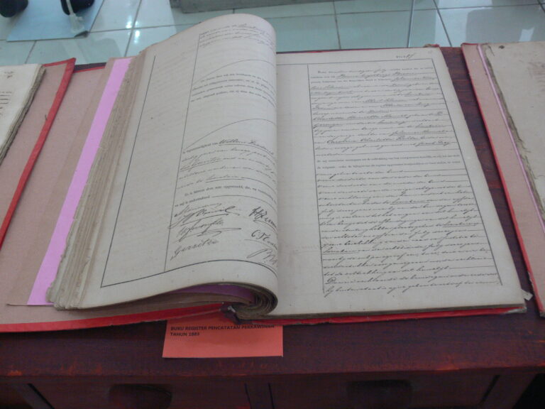Buku Register Pencatatan Perkawinan 1876