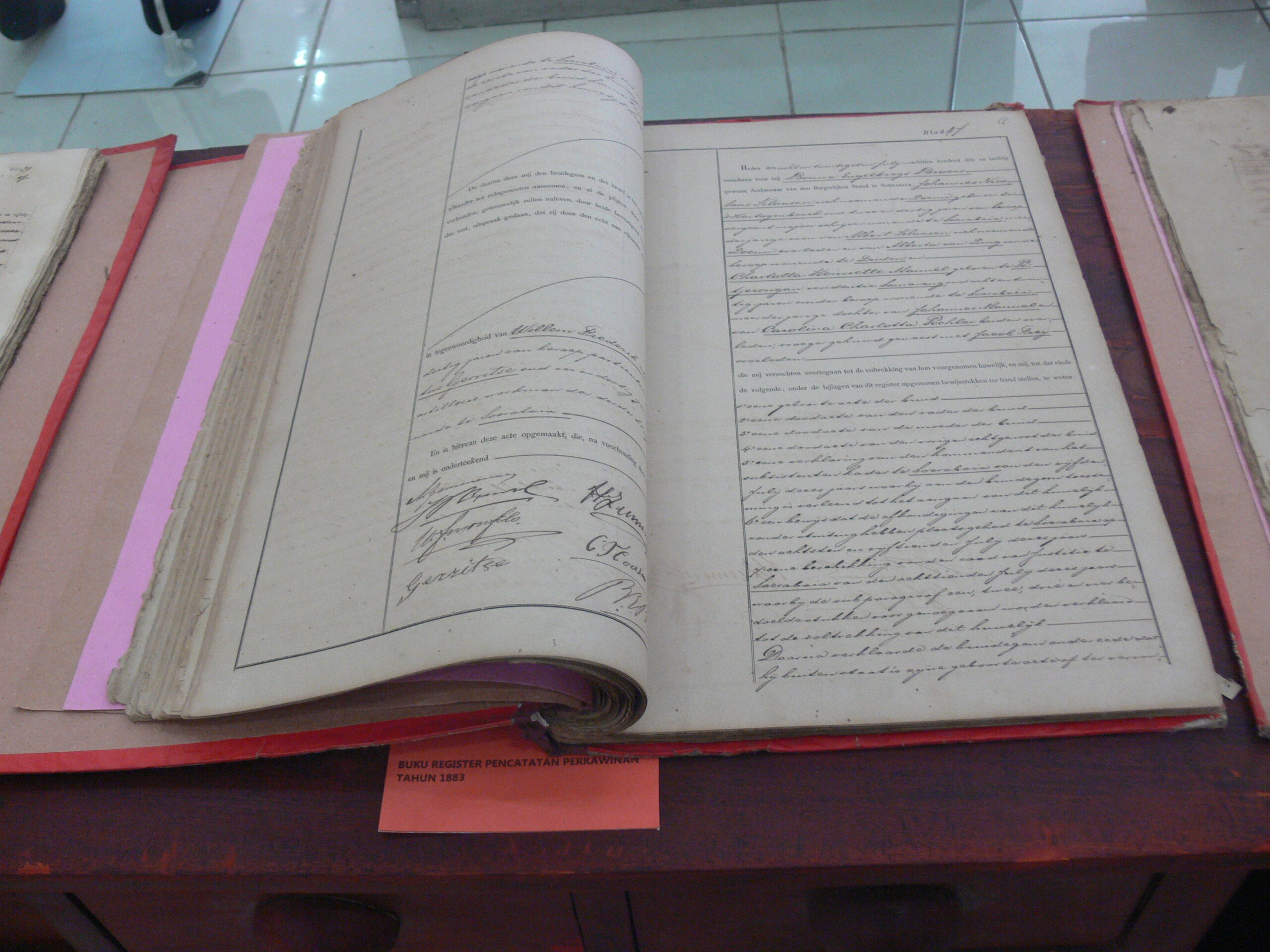 Buku Register Pencatatan Perkawinan 1876