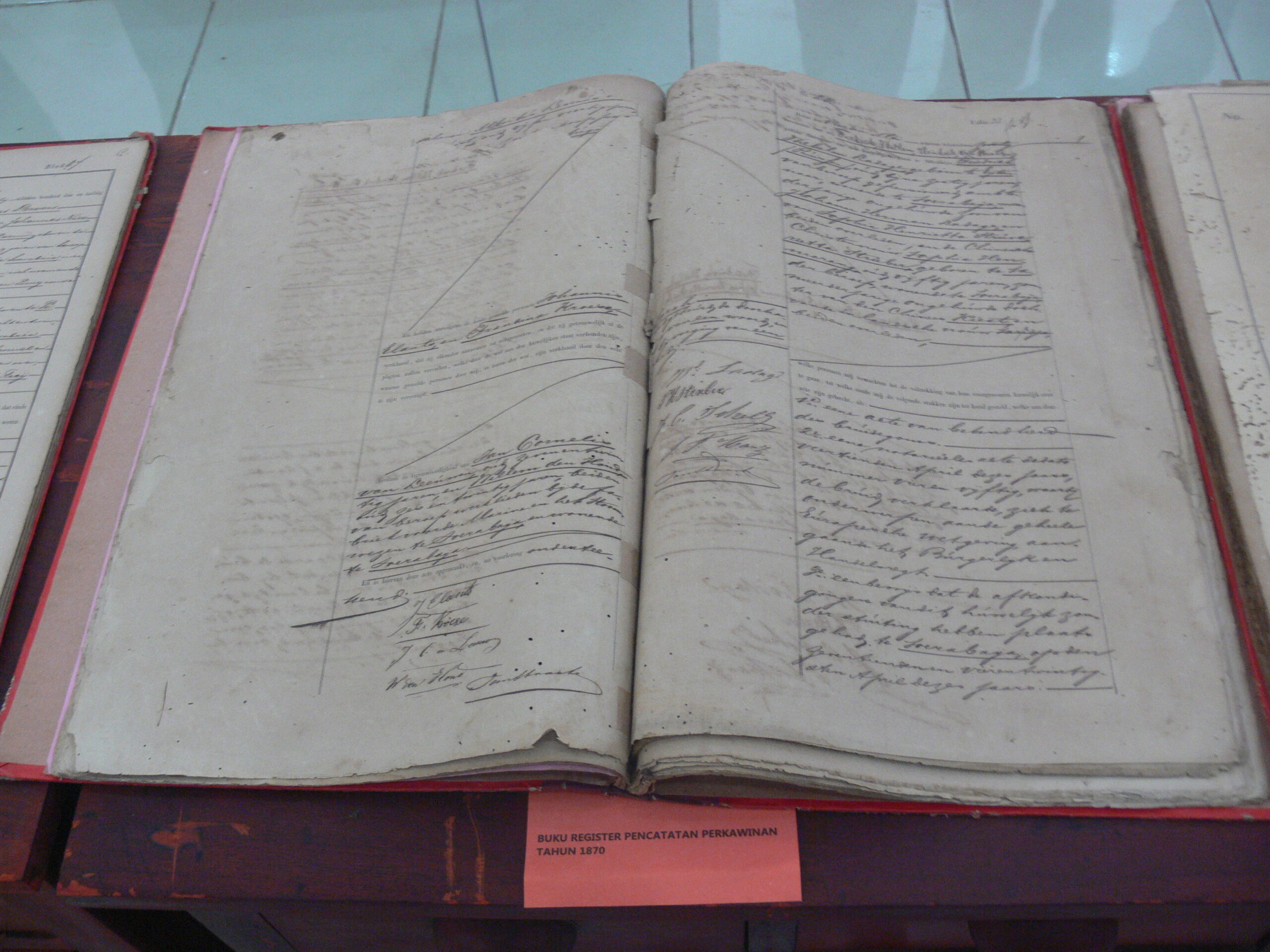 Buku Register Pencatatan Perkawinan 1886