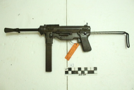 Pistol Mitraliur M3 kaliber .45 ACP (11.43x23 mm)