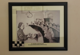 Dr Wahidin SoediroHoesodo berceramah di sekolah stovia Batavia