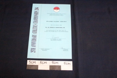 Sertifikat Singapore Master Athletic 2004