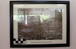 Sebagian dari gapura GNI yang sudah berdiri