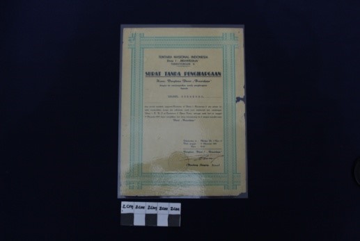 Atas Jasa turut membentuk Divisi I TNI di JATIM 17 Desember 1951