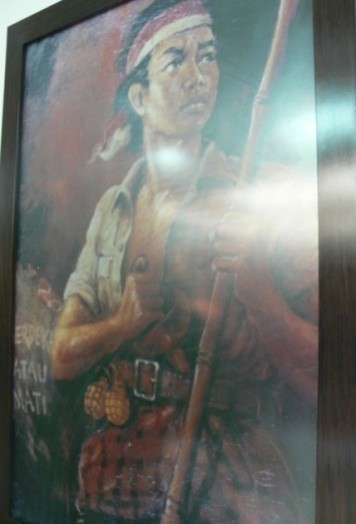 Lukisan seorang pemuda siap siaga