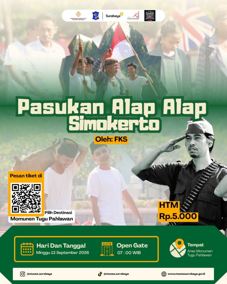 Saksikan Teatrikal Pasukan Alap Alap Simokerto di Monumen Tugu Pahlawan